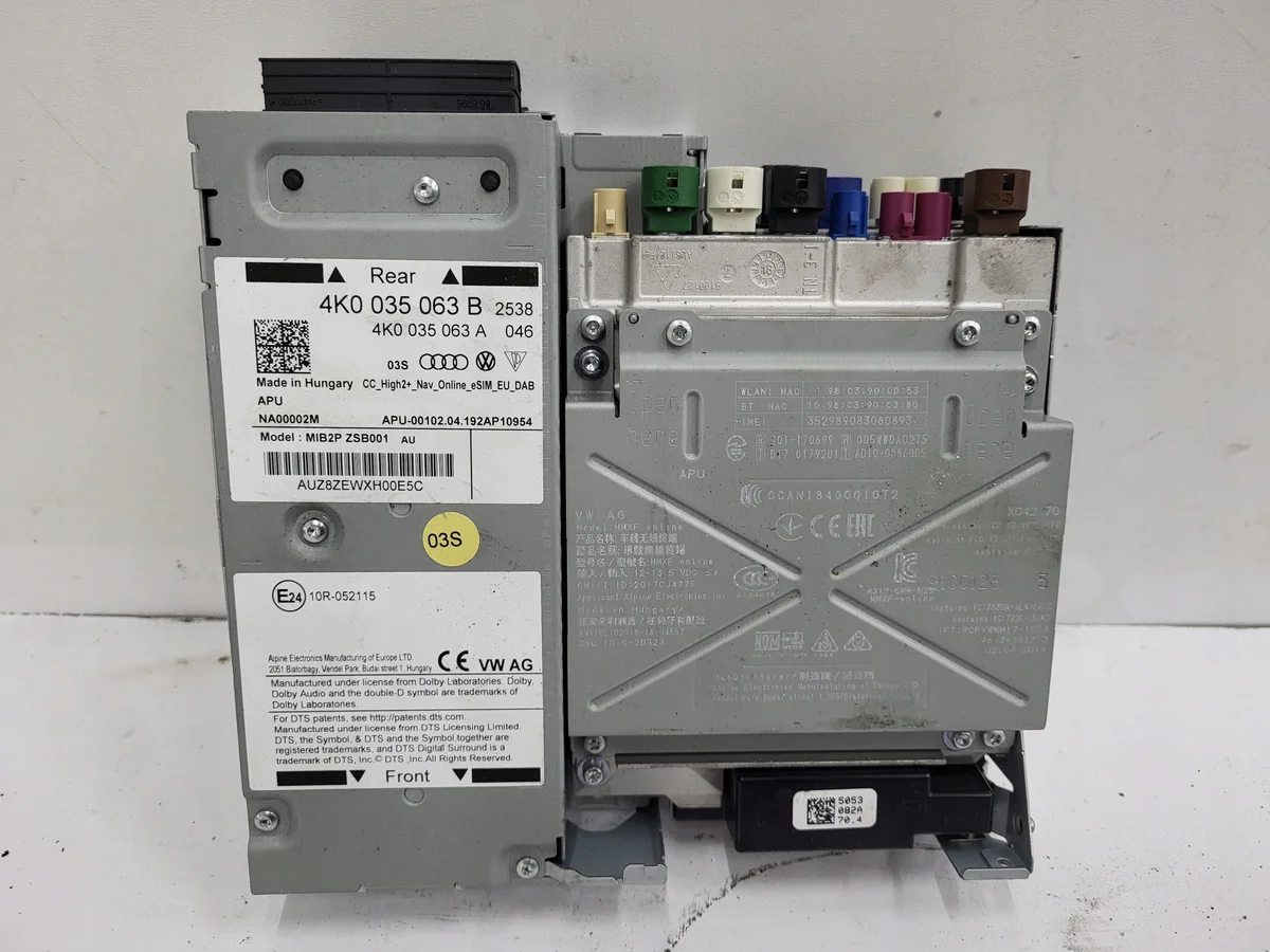 Audi A6 C8 4K0035063B MIB yksikkö