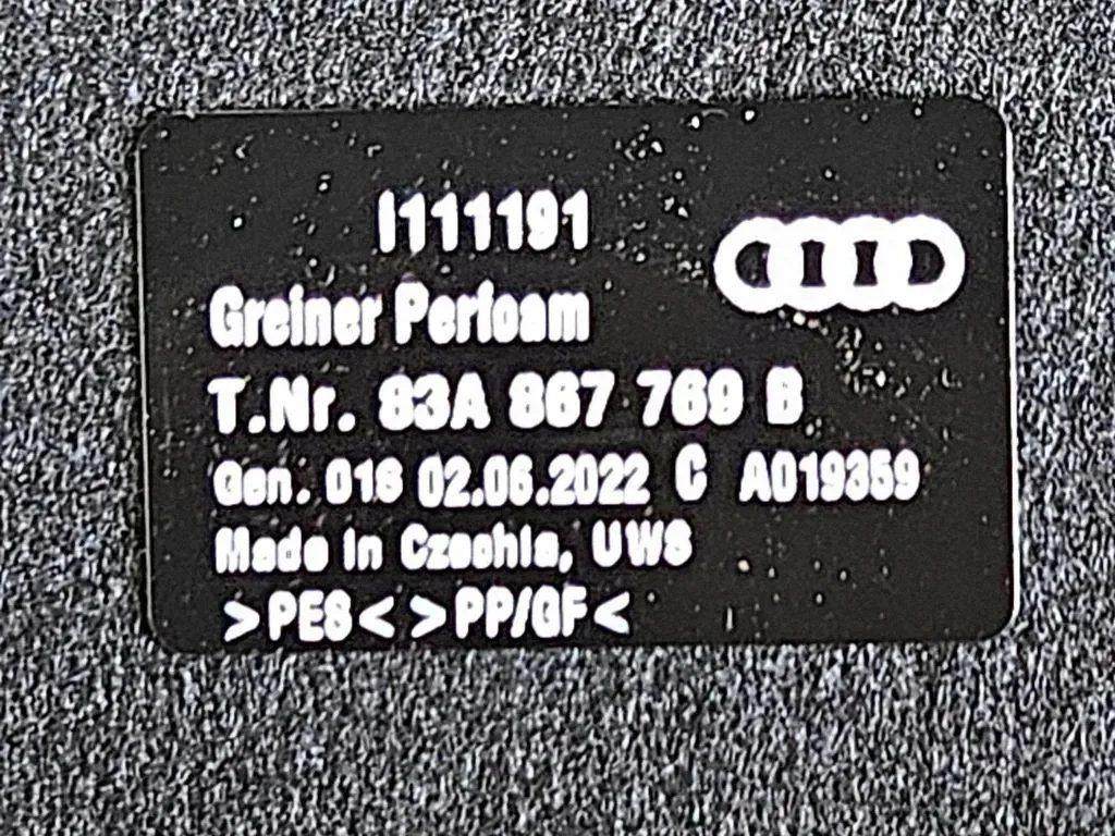 Audi Rear Shelf 83A867769B Used image 7