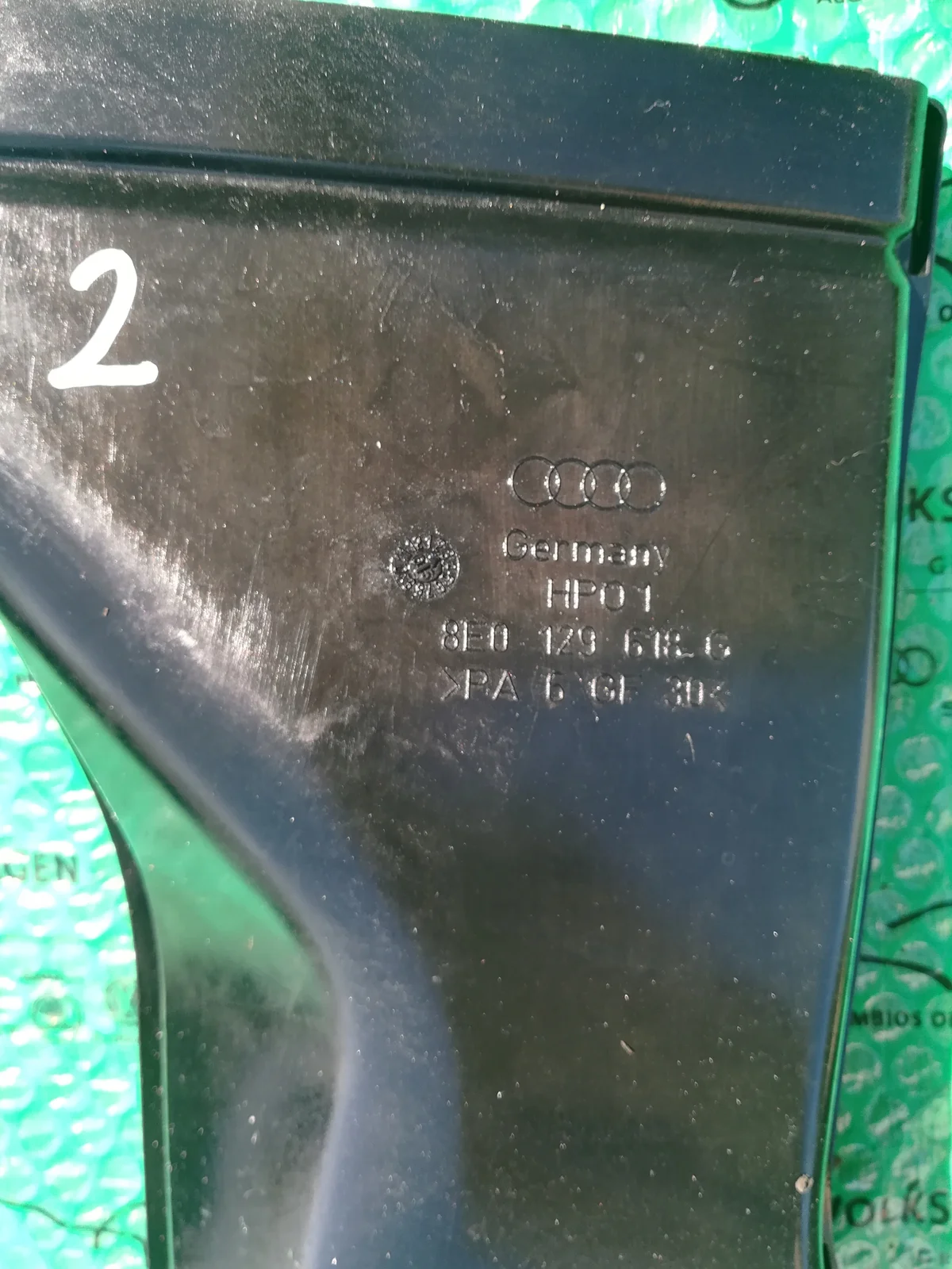 Luftansaugschlauch 8E0129618H Audi A4 B7 gebraucht image 3