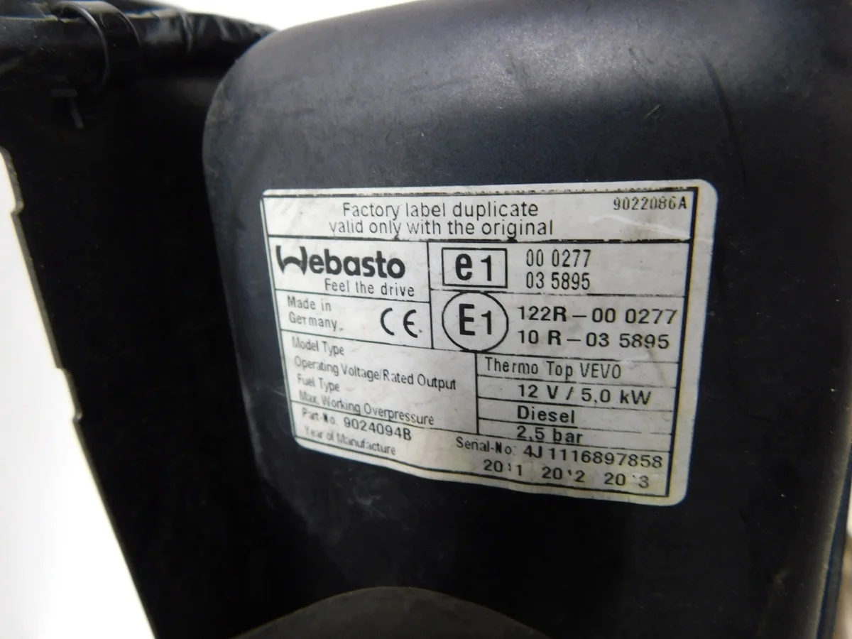 Webasto Thermo Top V Range Rover L320 image 4