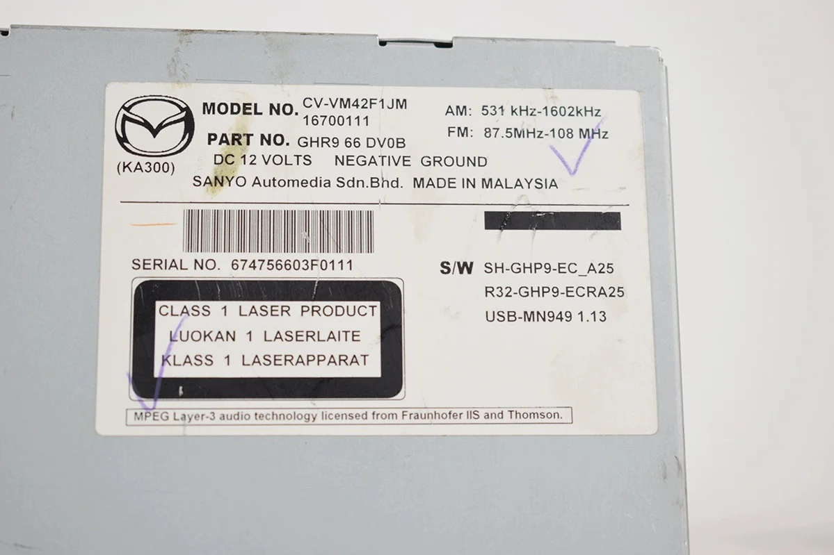Radio CD Navigatie Mazda 6 III GJ 150804 image 4