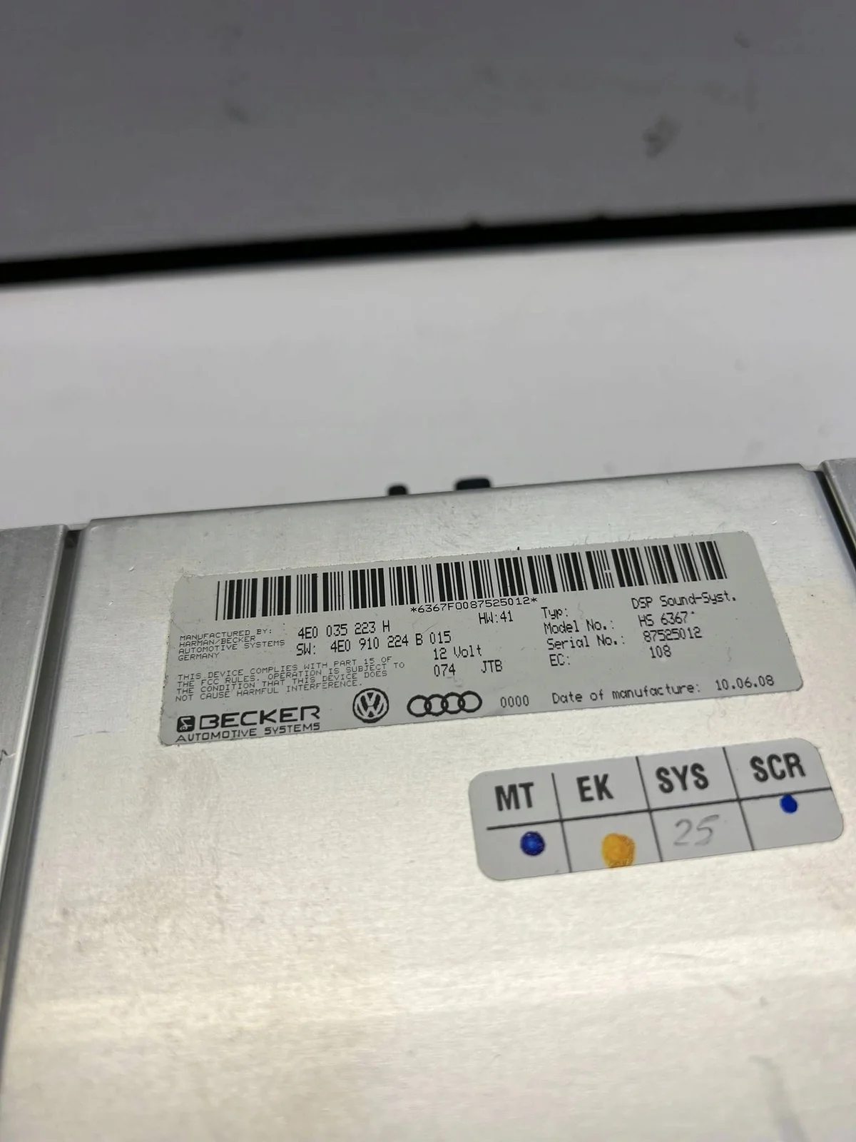 Audi A8 D3 förstärkare 4E0035223H image 6