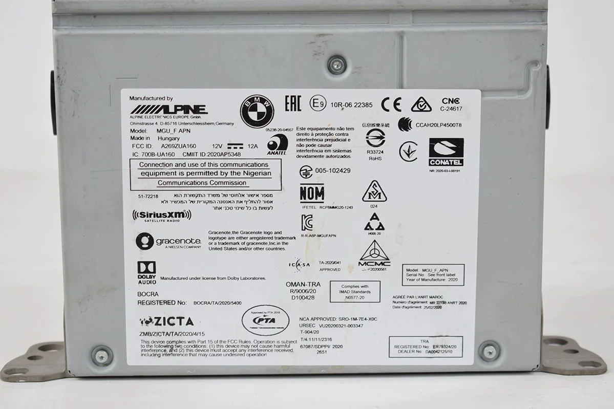 Radio Navigation Modul Alpine BMW 8 G16 F40 F44 image 3