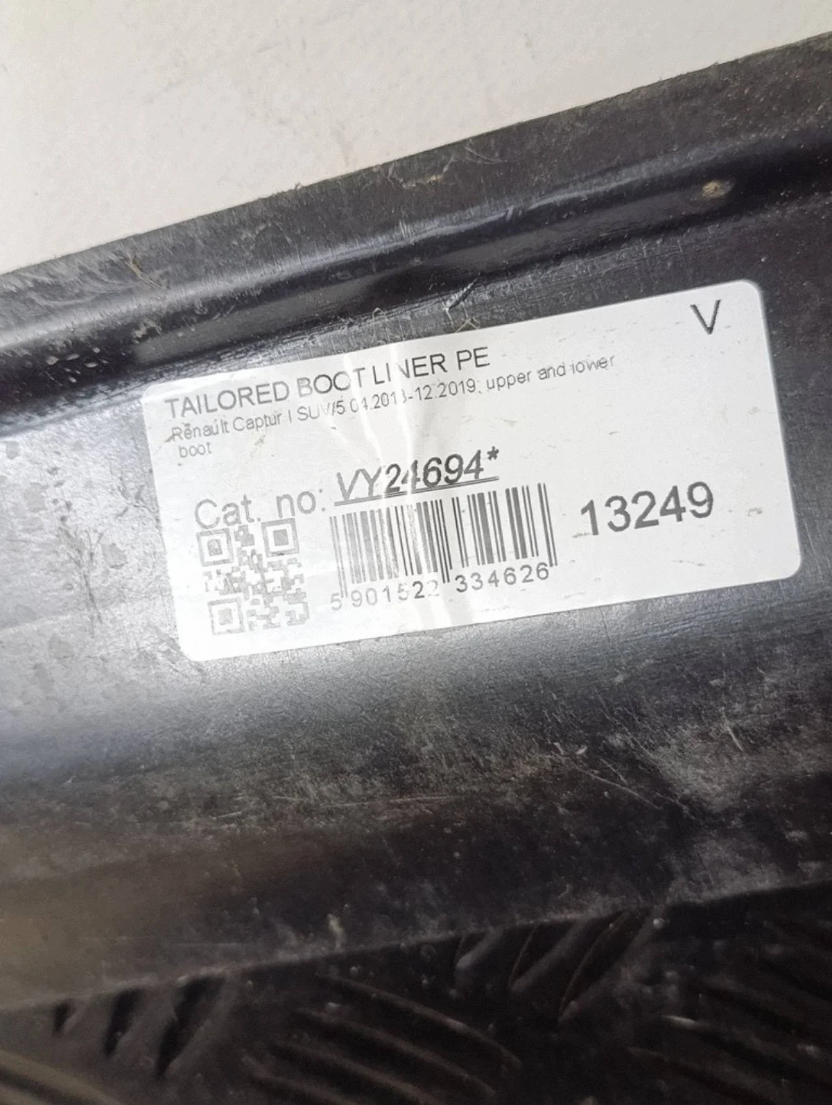 Renault Captur I LIFT Trunk Mat VY24694 image 4