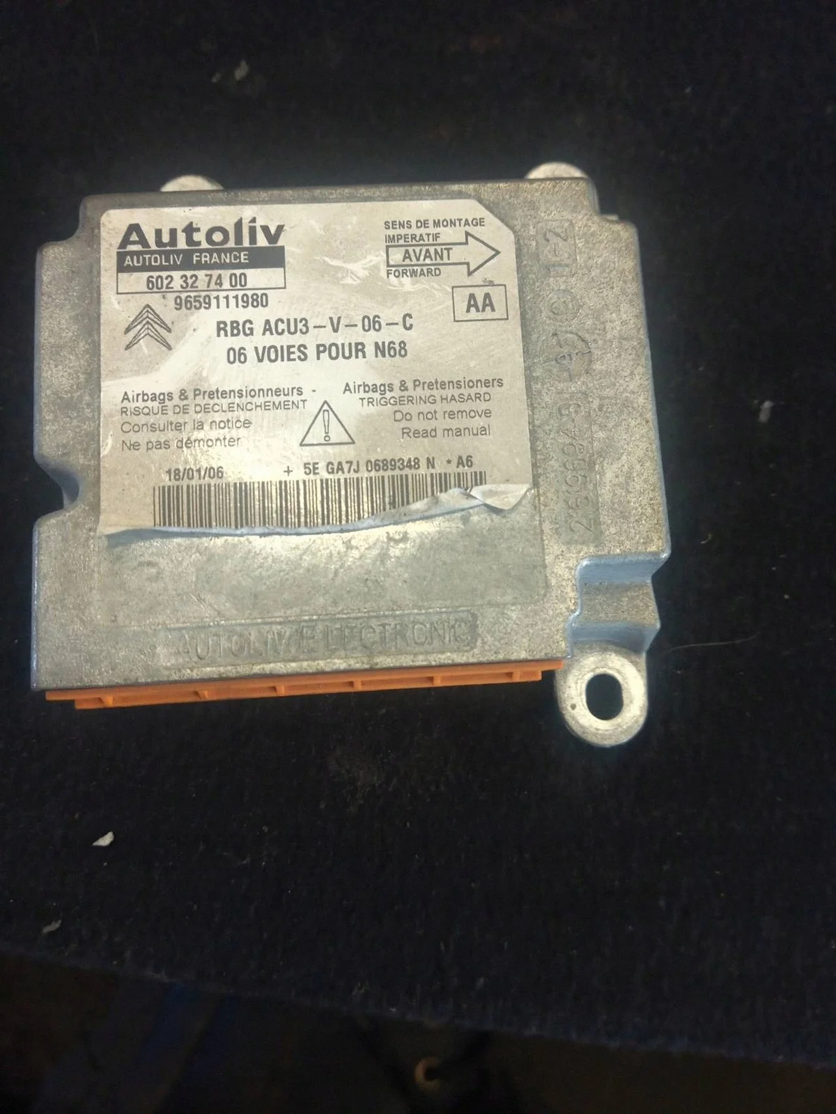 Airbag Steuergerät Citroen Xsara Picasso 602327400