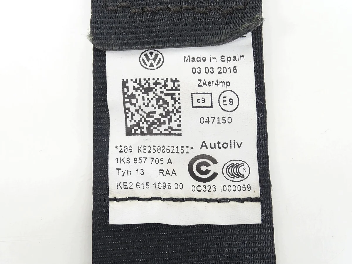 Sicherheitsgurt Vorne Links VW Scirocco III image 3