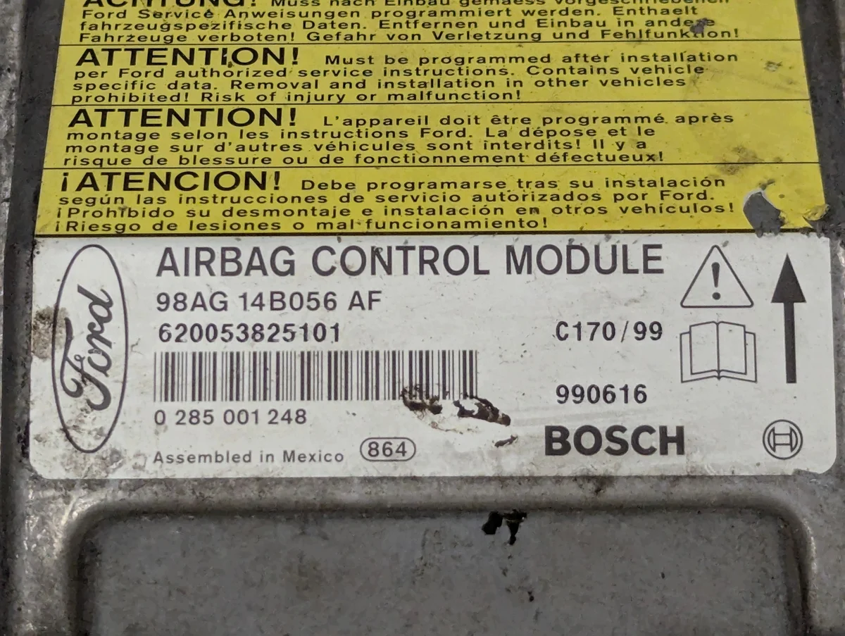 Módulo Airbag Ford Focus I 98AG14B056AF image 5