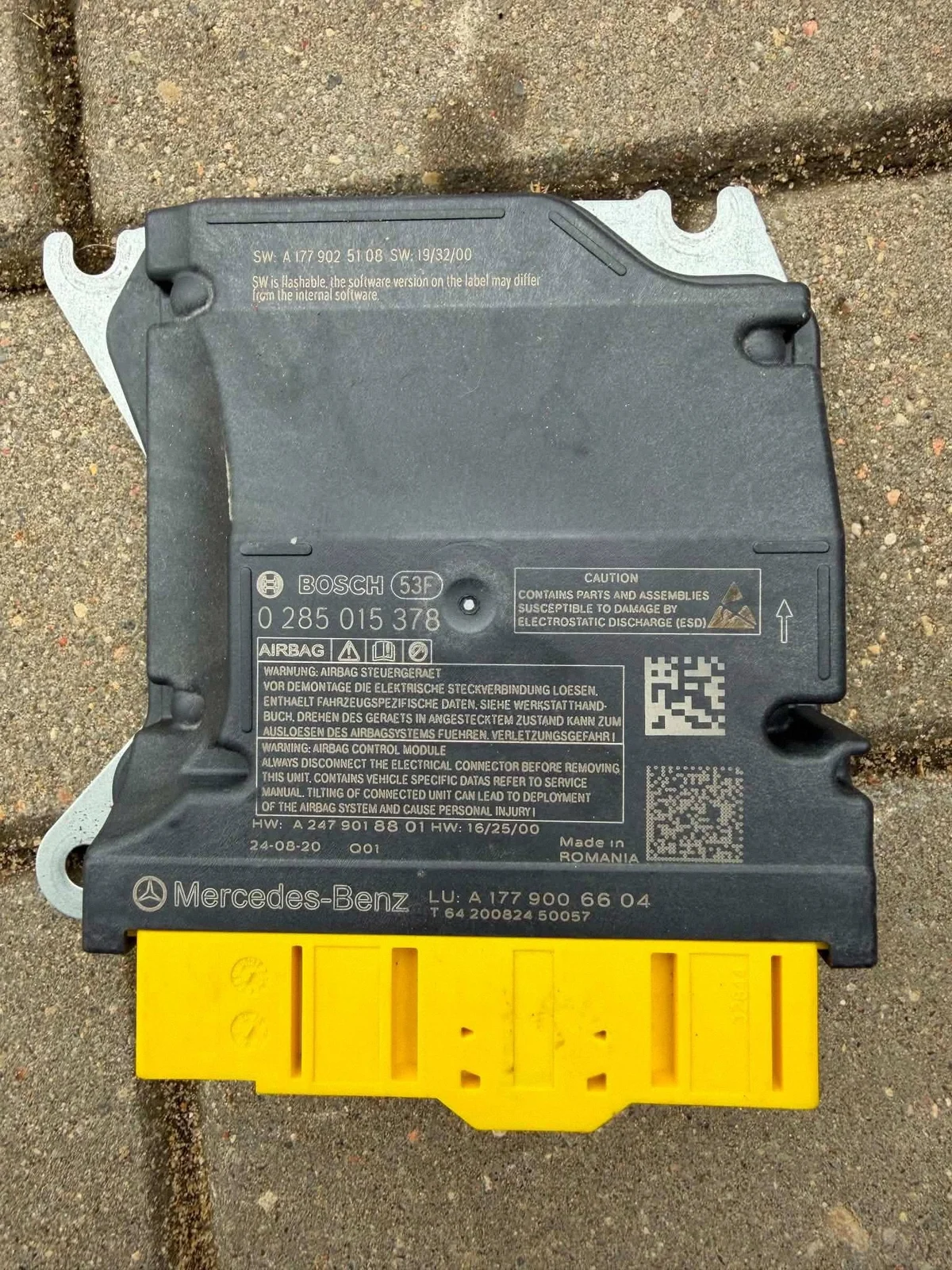 Unidade Airbag Mercedes-Benz A W177 A1779006604