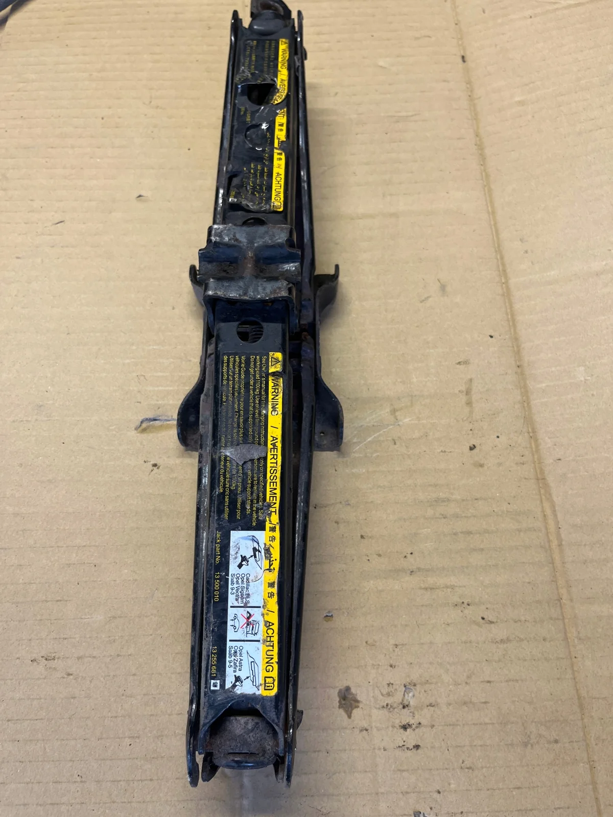 Levier de levage pour Opel Astra Zafira