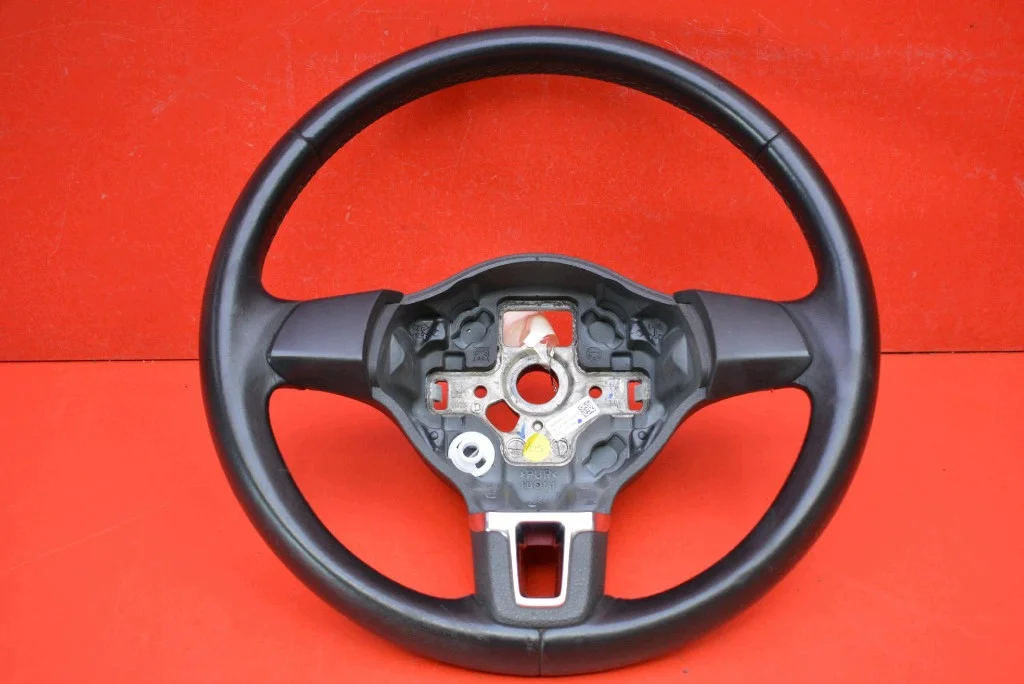 Used Leather Steering Wheel VW Golf VI Plus 6K0419091J
