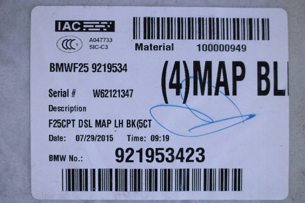 Tapete BMW X3 F25 2016 Usado OEM 9219534 image 9