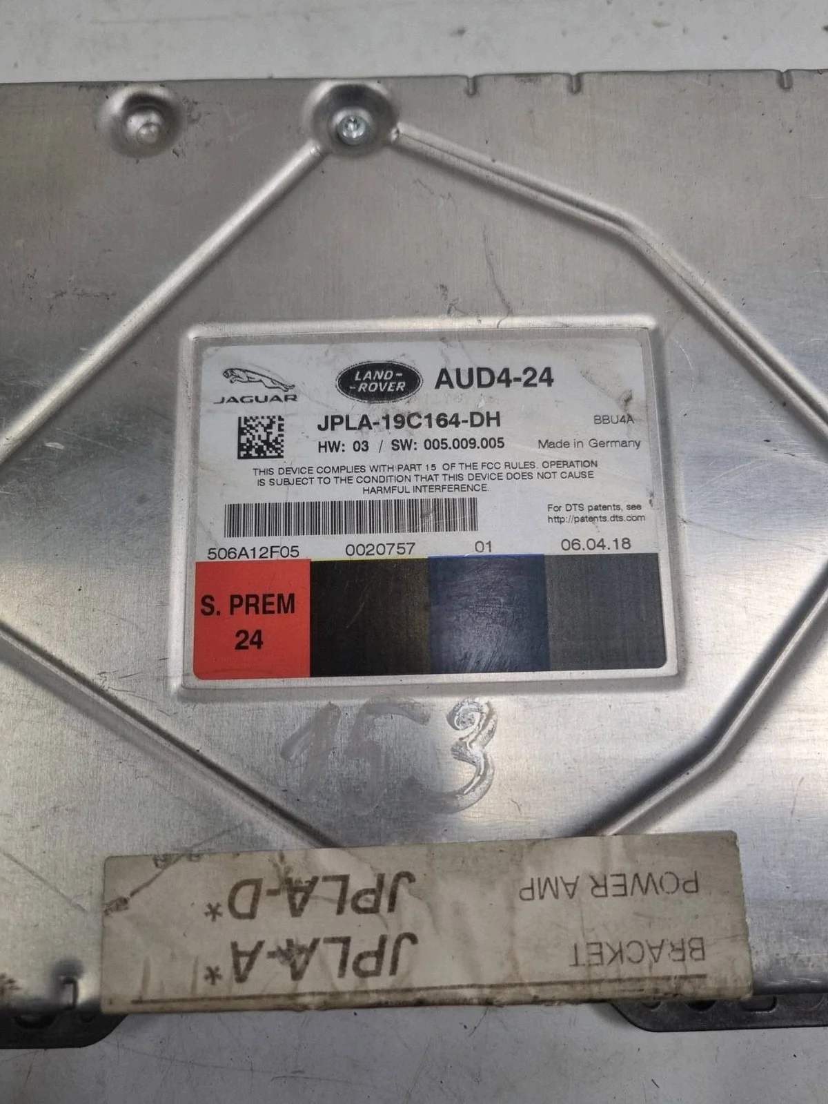 Range Rover Sport L494 Amplifier JPLA19C164DH image 6