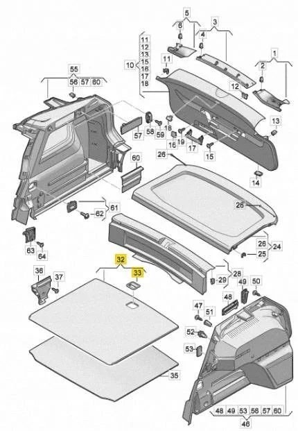 VW Tiguan III Bodenablage Kofferraum 571858855 image 3