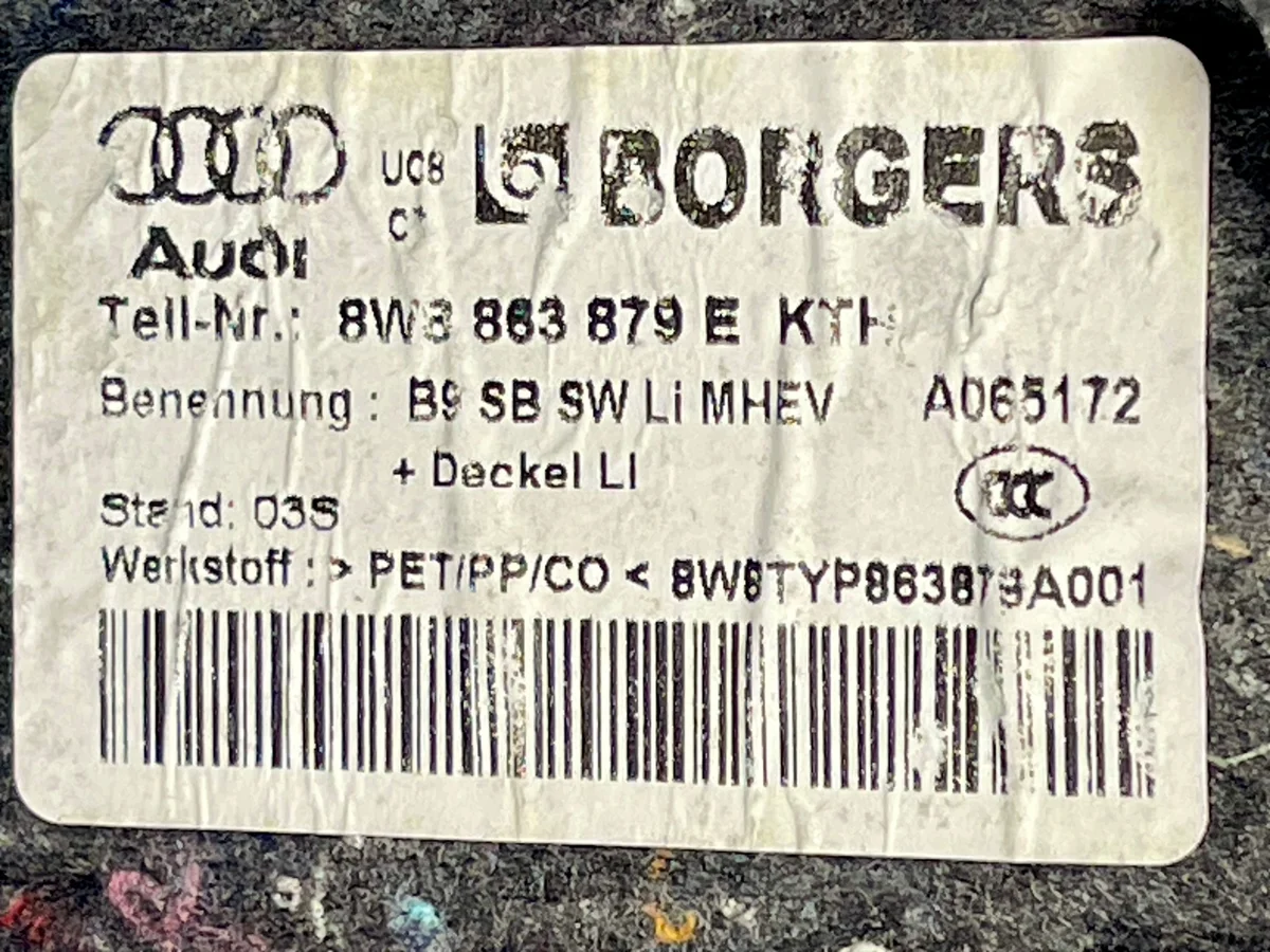 Audi A5 F5 8W Forro Porta-Malas Esquerdo Usado image 7