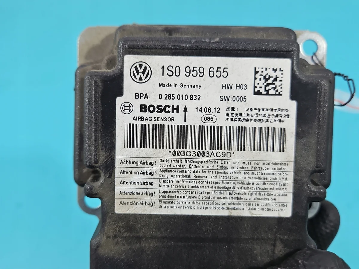 Boîtier airbag Skoda Citigo 1S0959655 image 6