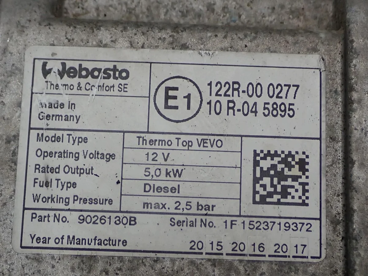 Webasto 1K0815065AT VW Touran Usado image 8