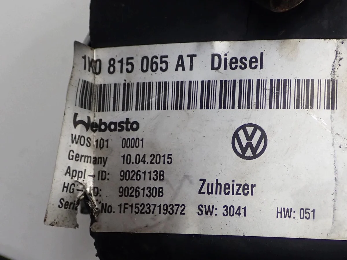 Webasto 1K0815065AT VW Touran Usado image 9