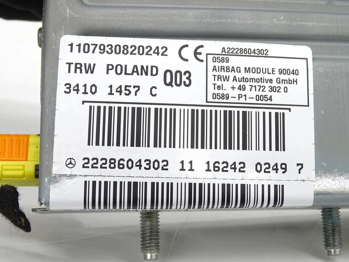 Airbag links hinten Mercedes S-Klasse W222 image 5