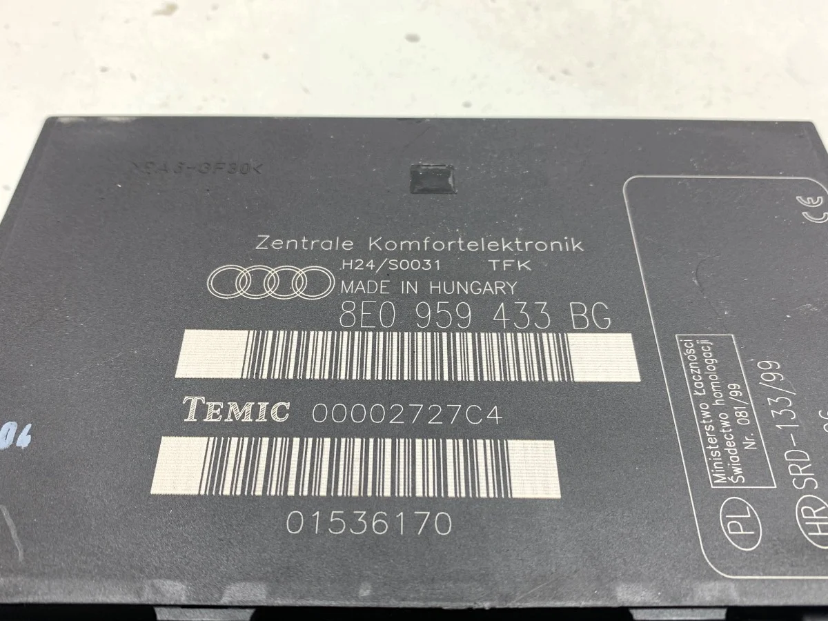 Módulo Confort Audi A4 B7 8E0959433BG Usado image 4