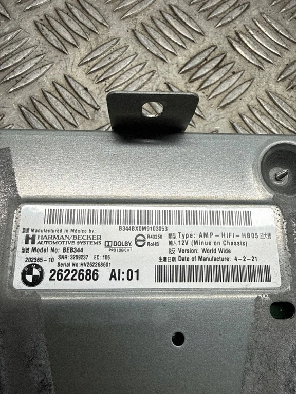 BMW Amplifier OE 2622686 Used image 4