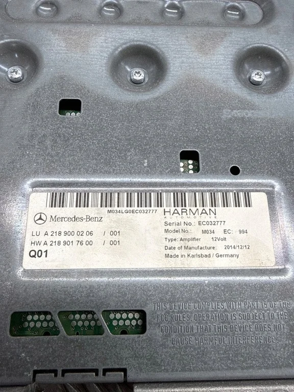 Verstärker Harman Audio Mercedes CLA W117 image 5