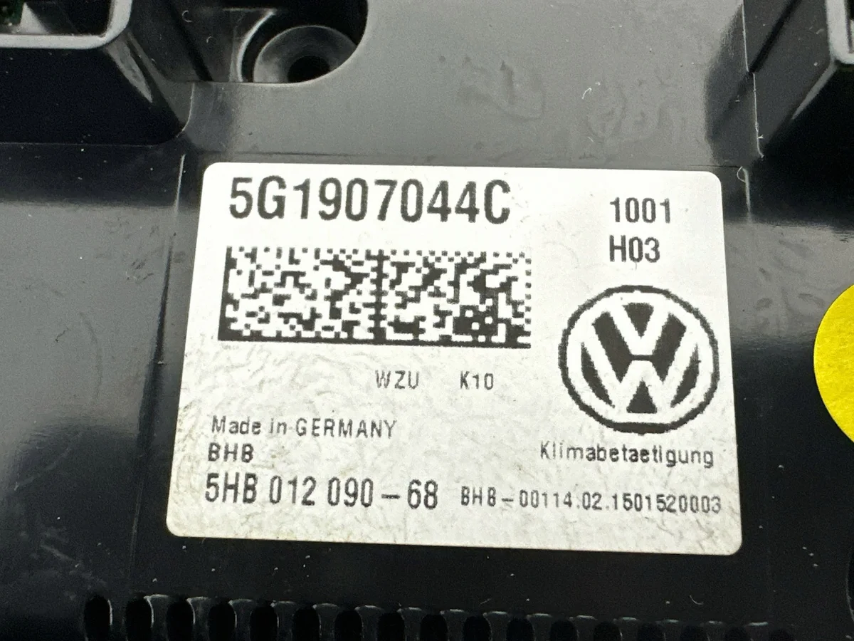 Volkswagen Climate Control Unit 5G1907044C image 8