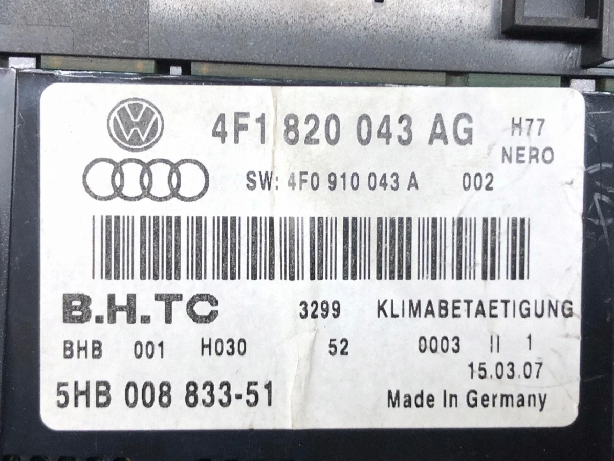 Audi A6 S6 C6 4F 2004 Controle Elétrico image 3
