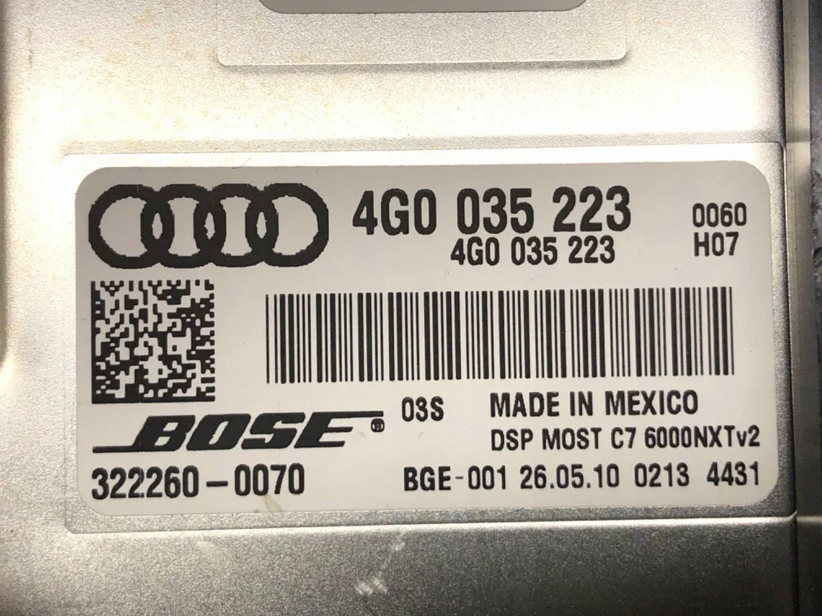 Audi A7 S7 4G 2011 Amplificateur audio 4G0035223 image 4