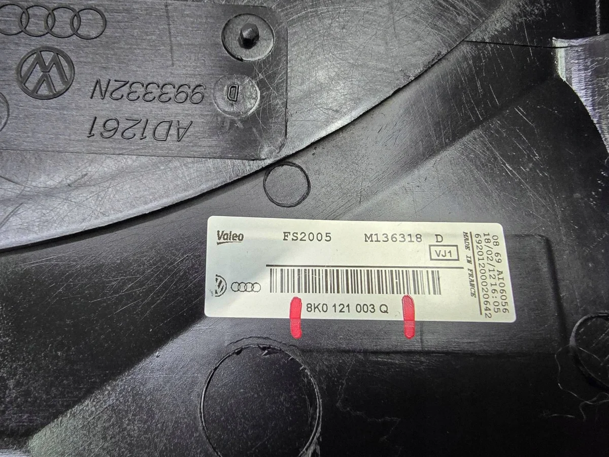 Lüftergehäuse Audi A4 B8 A5 Q5 Q3 OEM 8K0121003Q image 8