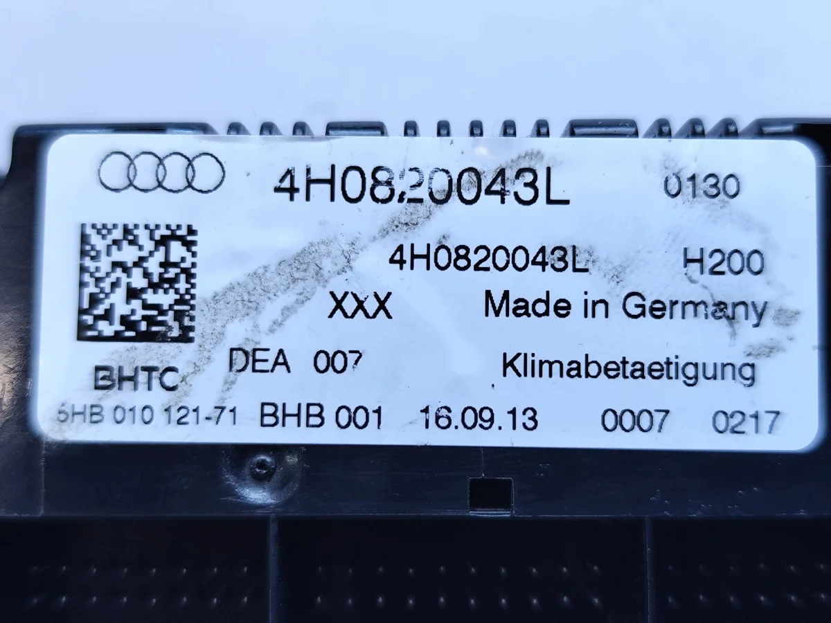 Bedienfeld Klimaanlage Audi A8 S8 D4 4H0820043L image 8