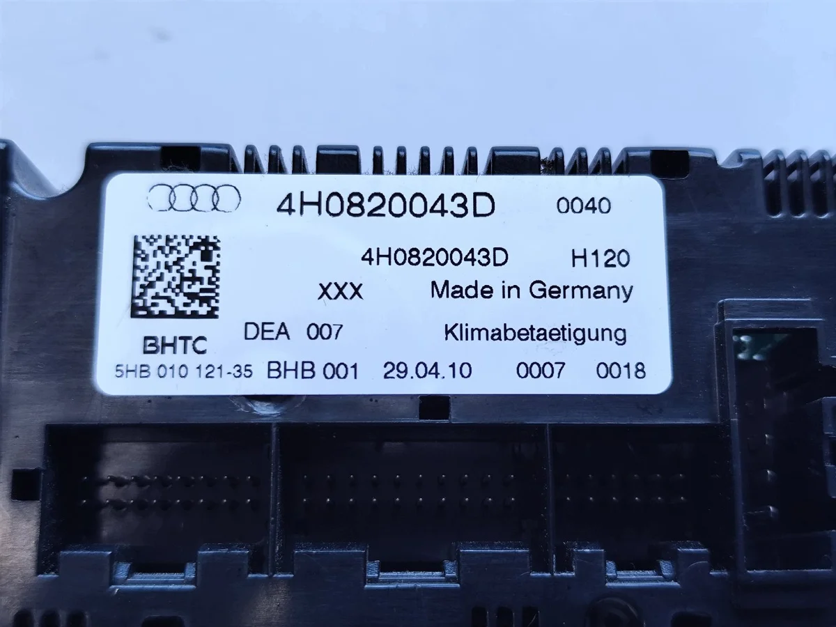 Painel Controle Ar Audi A8 S8 D4 4H0820043D image 7