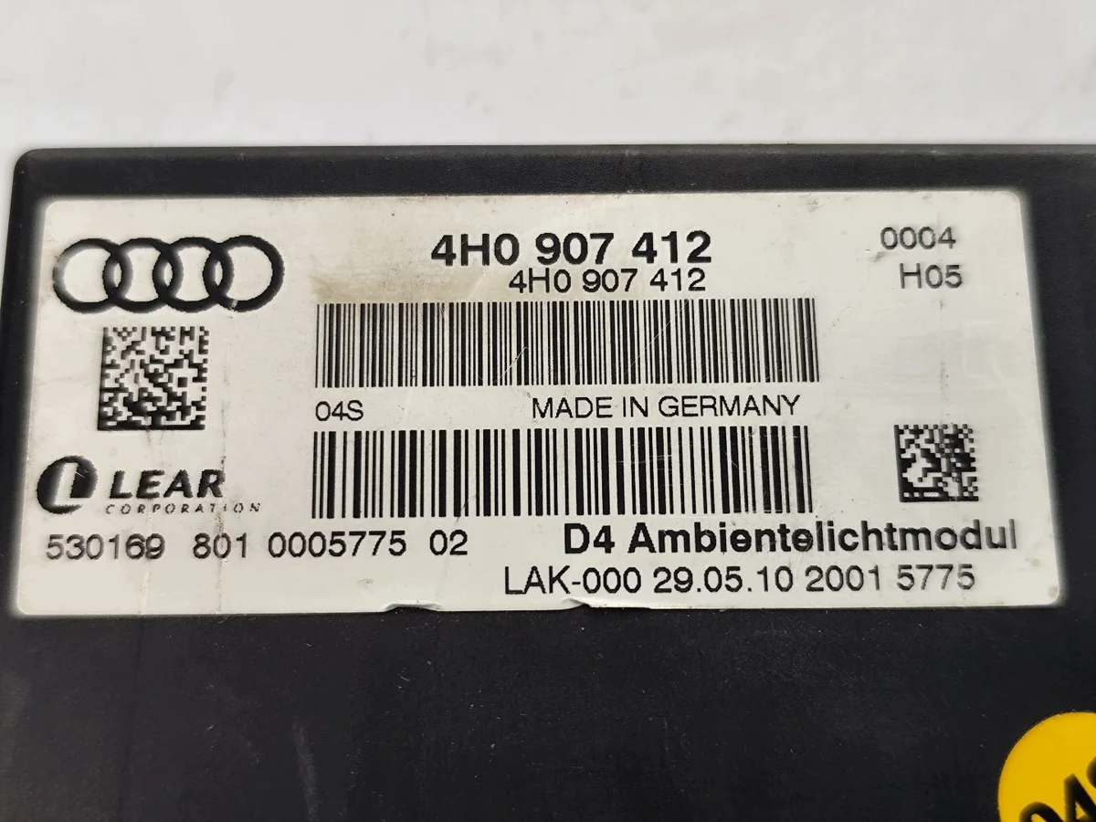 Módulo Control Luces Audi A8 S8 D4 4H0907412 image 5