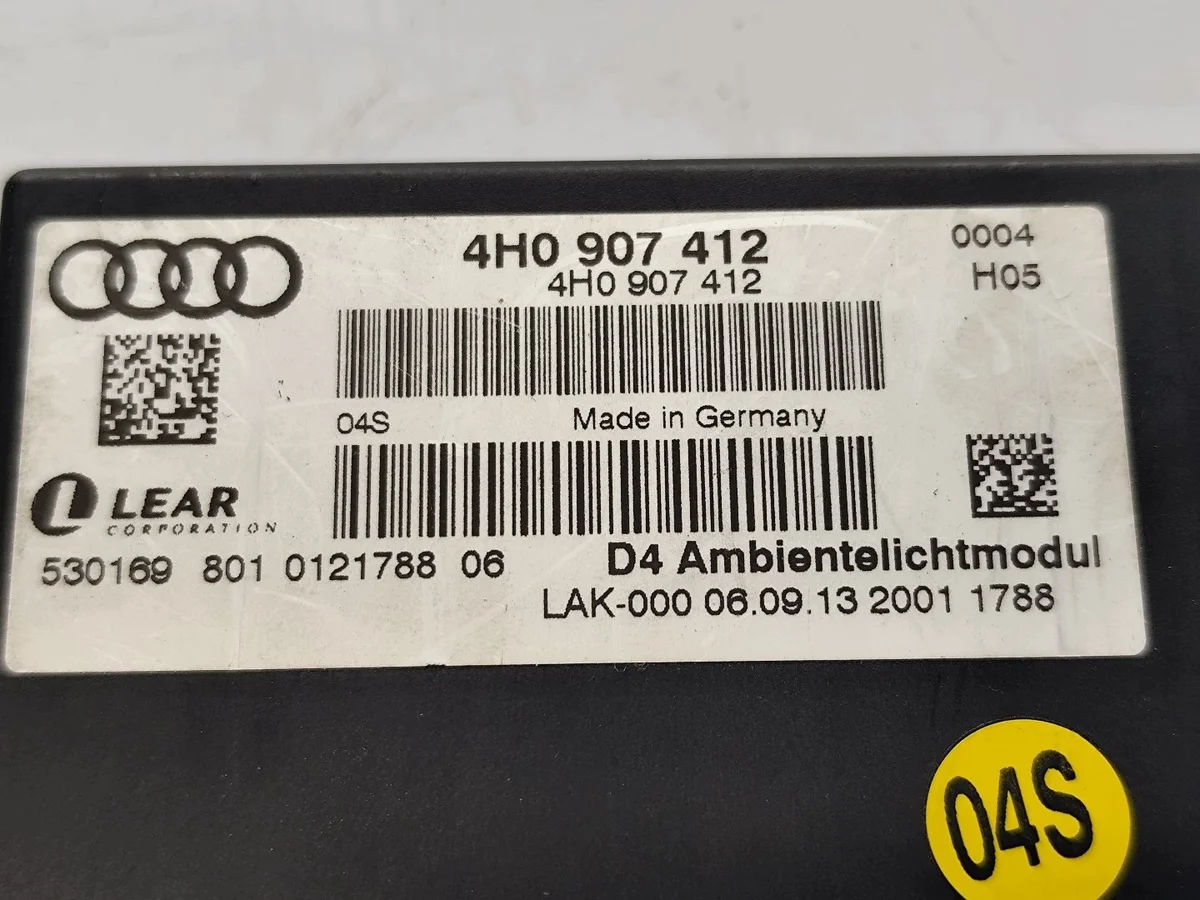 Módulo Audi A8 S8 D4 4H0907412 Usado image 5