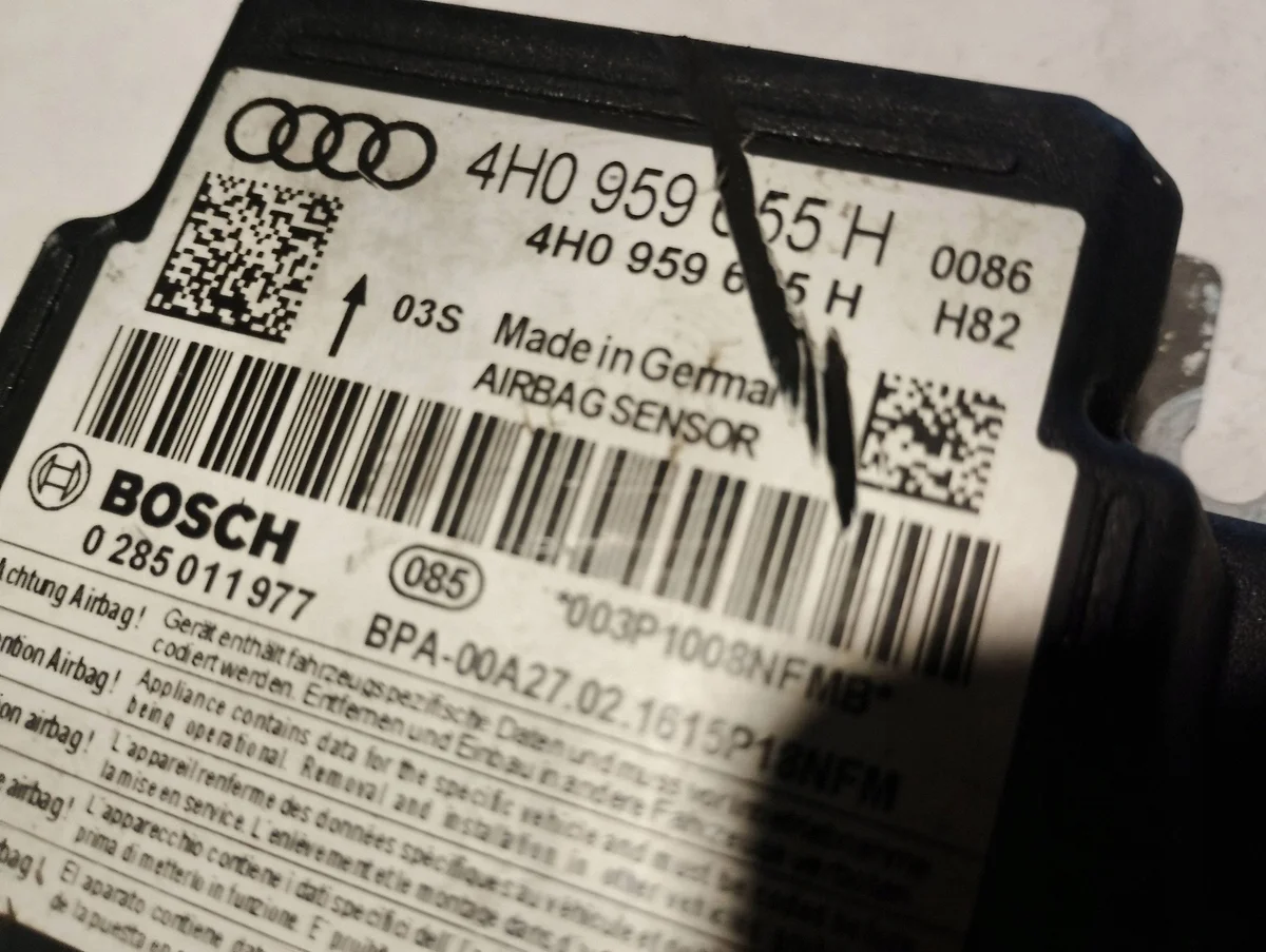 Modulo Sensore Airbag Audi 4H0959655H Usato image 3
