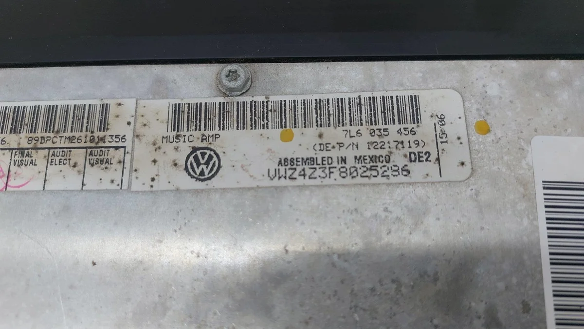 Amplificador Audio VW Touareg 7L6035456 Usado