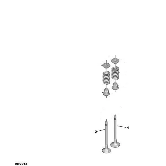 Ventilfeder 1,5HDI 0952C4 Citroen Peugeot thumbnail 6