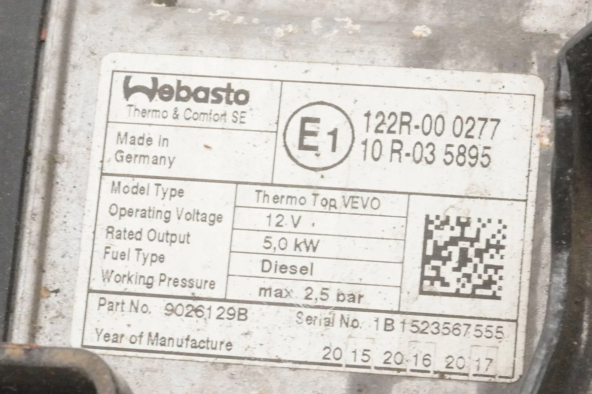 Webasto standkachel Seat Alhambra 1K0815005MP image 8