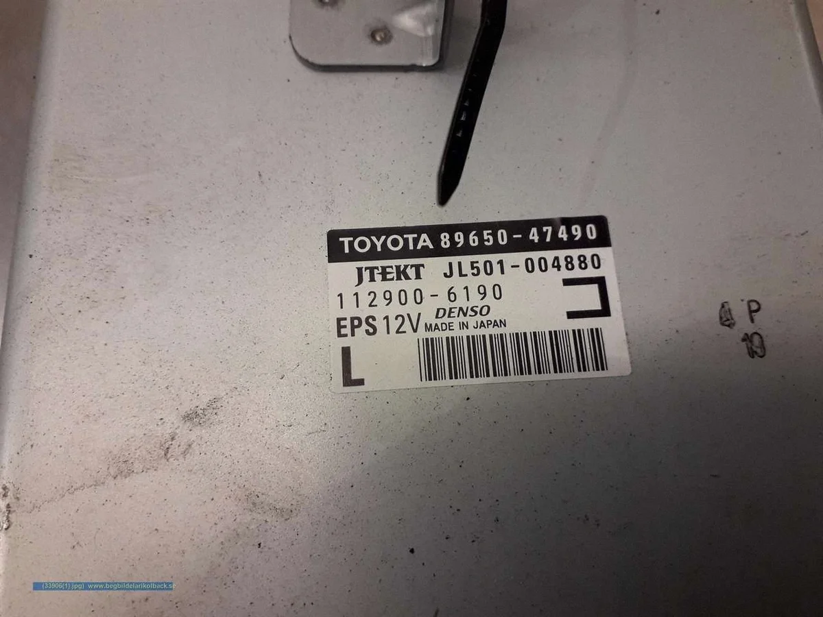 Toyota Prius Ohjaustehostin Moduuli 89650-47490