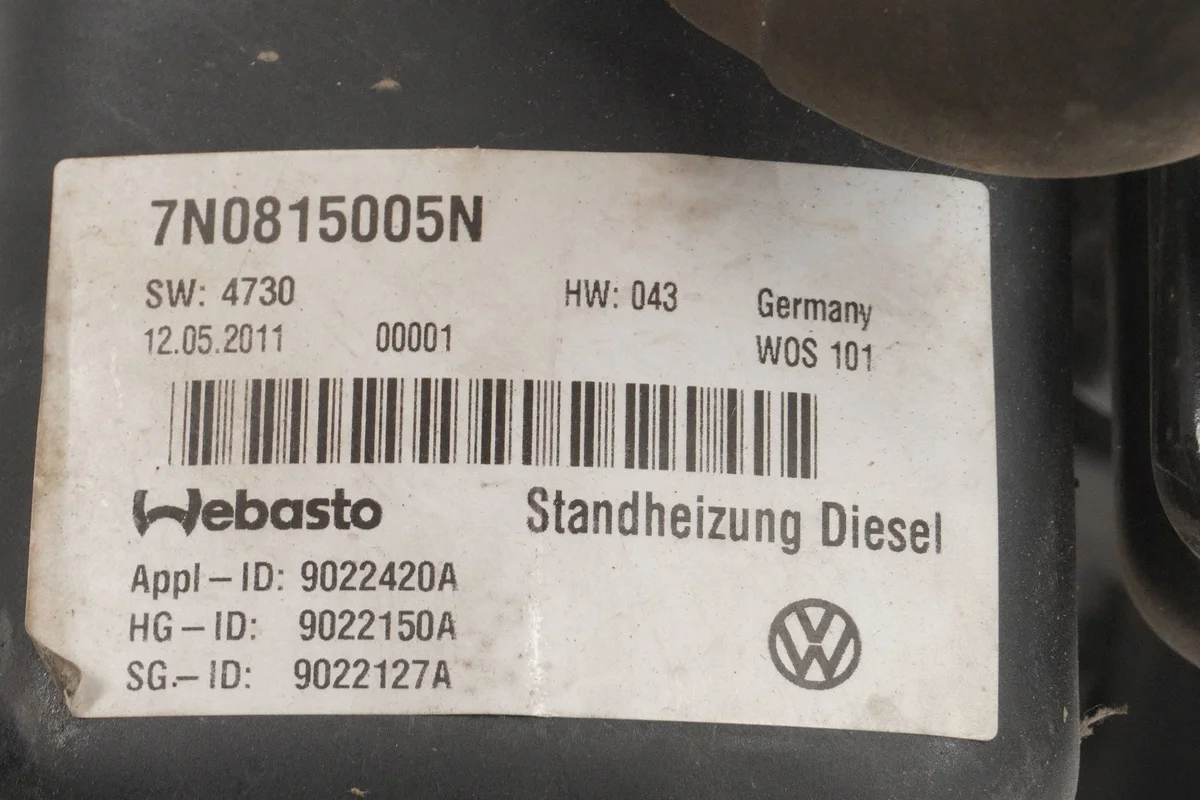 Standheizung Webasto VW Passat B7 7N0815005N thumbnail 7