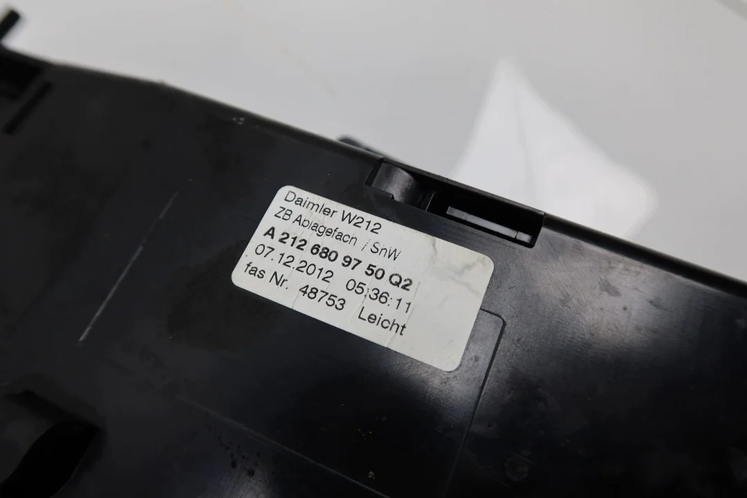 Mercedes W212 Aschenbecher Zierleiste Alu Grau image 10