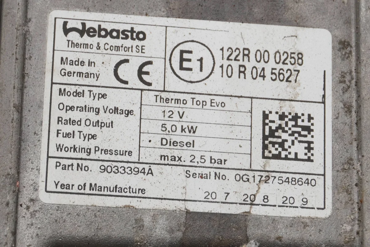 Chauffage stationnaire Webasto Skoda Superb B8 image 8
