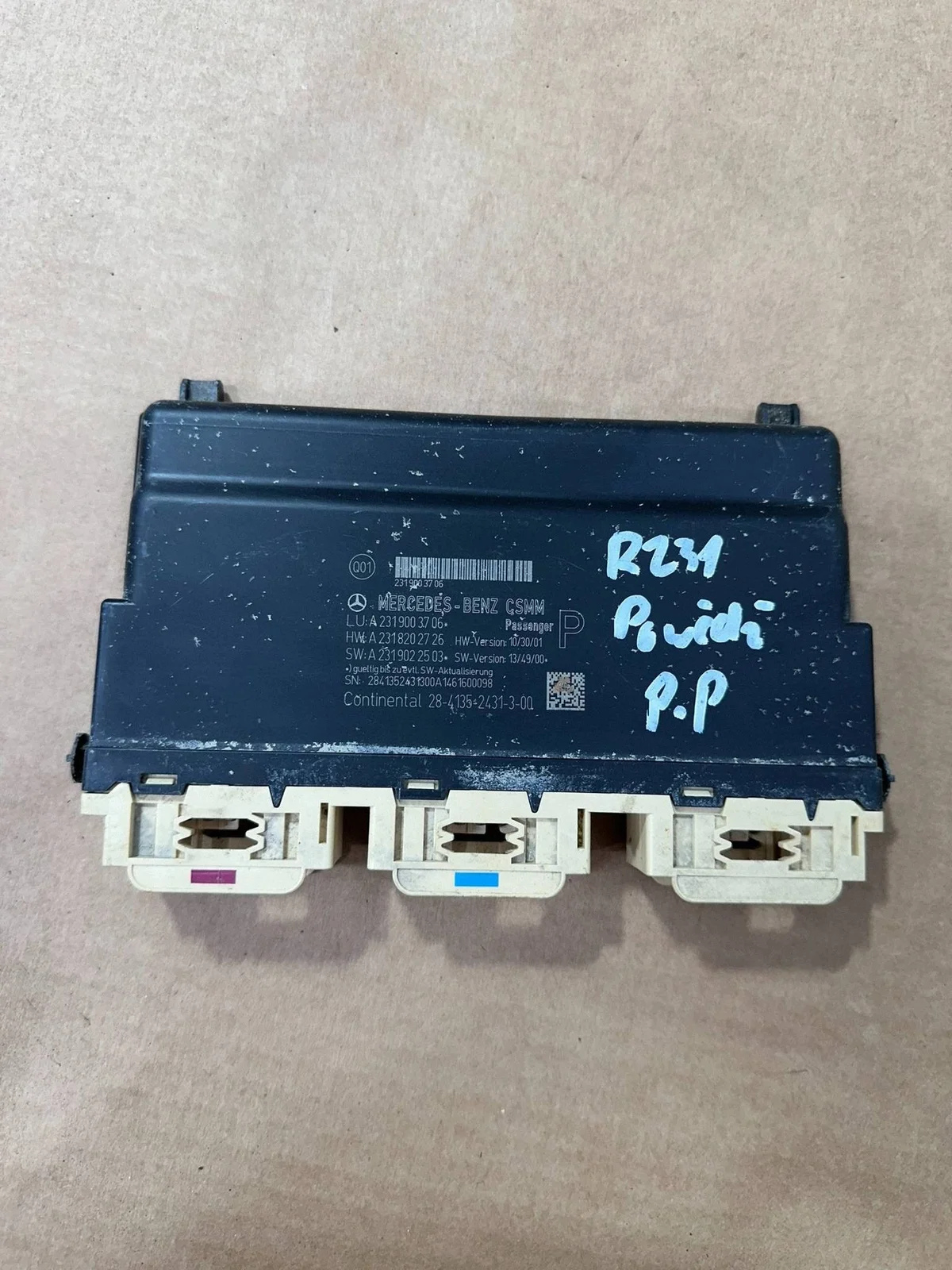 Módulo Porta Dianteira Passageiro Mercedes SL R231