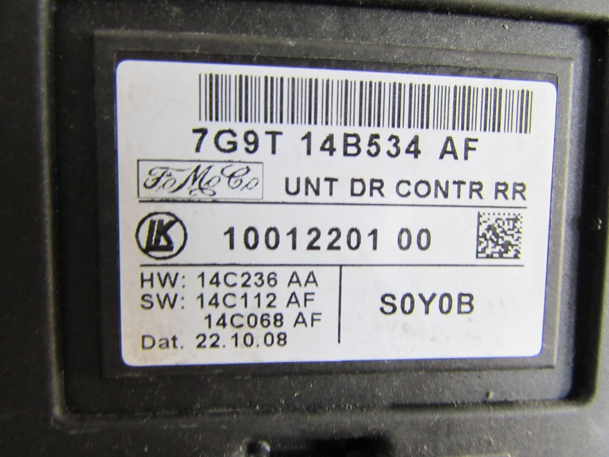 Module de porte arrière droit Ford S-MAX 7G9T14B534AF image 4