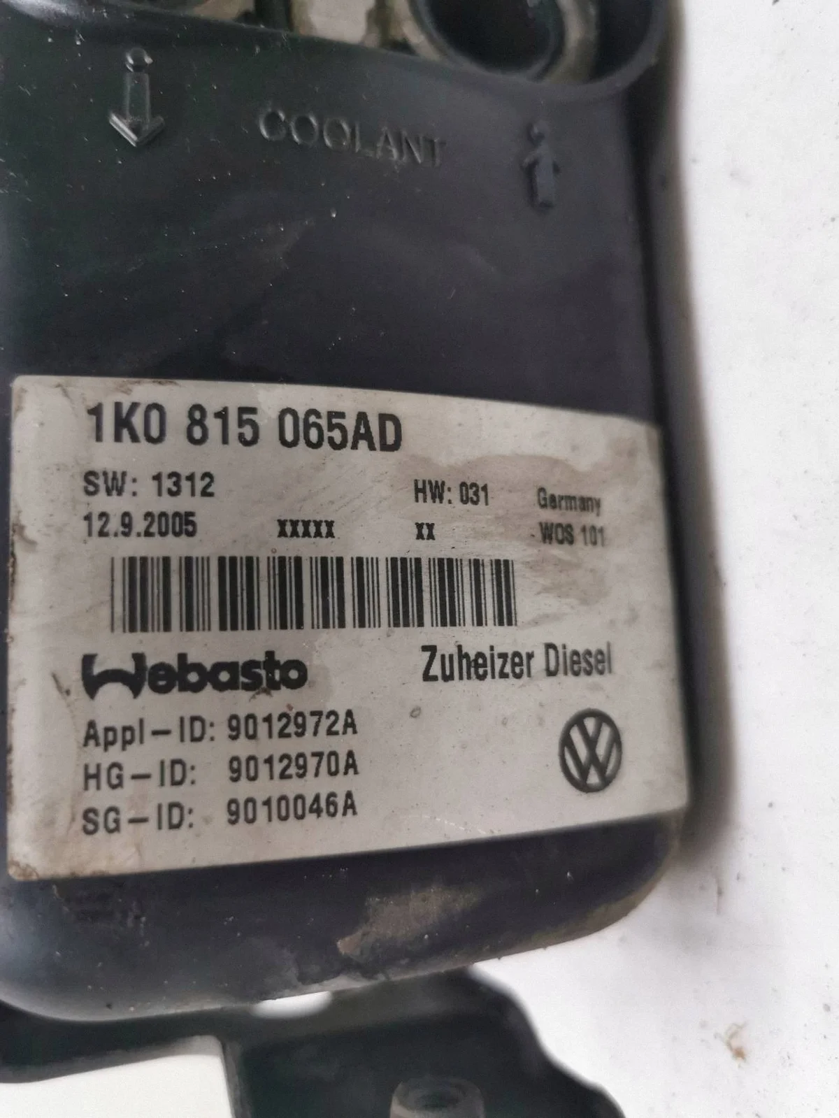 Webasto lisälämmitin VW Caddy 1.9 TDI image 8