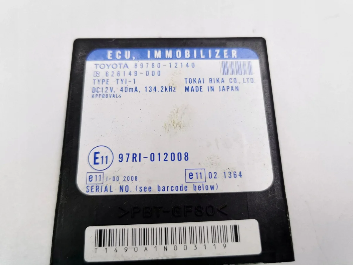 Toyota Corolla E120 E130 Modul Immobilizer 8978012140 thumbnail 3