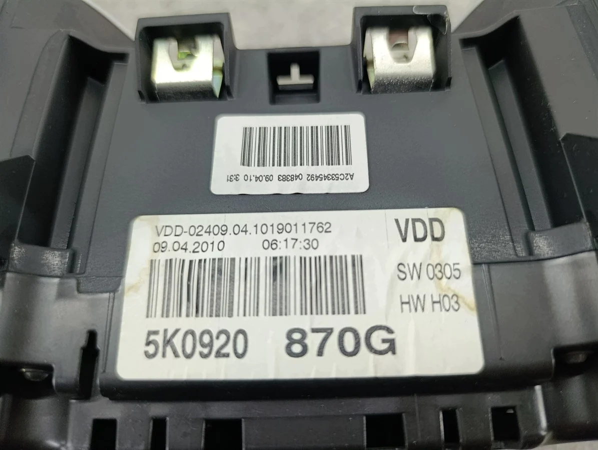 Mittaristo VW Golf VI 1.6 TDI 5K0920870G image 7