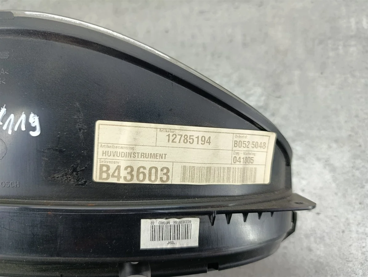 Tacho SAAB 9-3 II P12785194 1.8 16V image 3