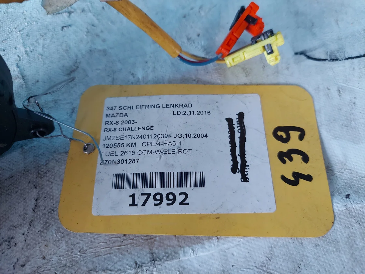 Airbagband Mazda RX-8 1.3 B Z70M561392 image 5