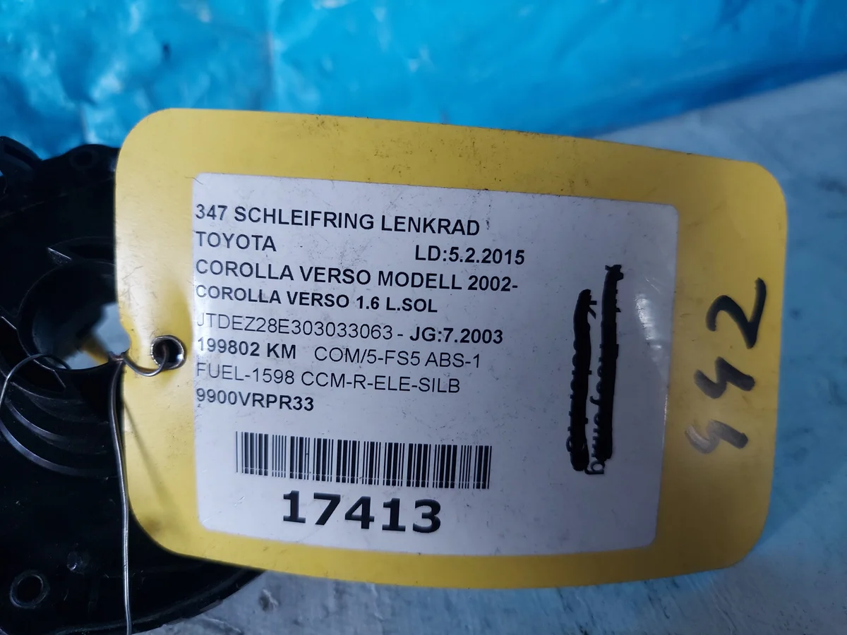 TOYOTA COROLLA VERSO airbag-kelan image 5