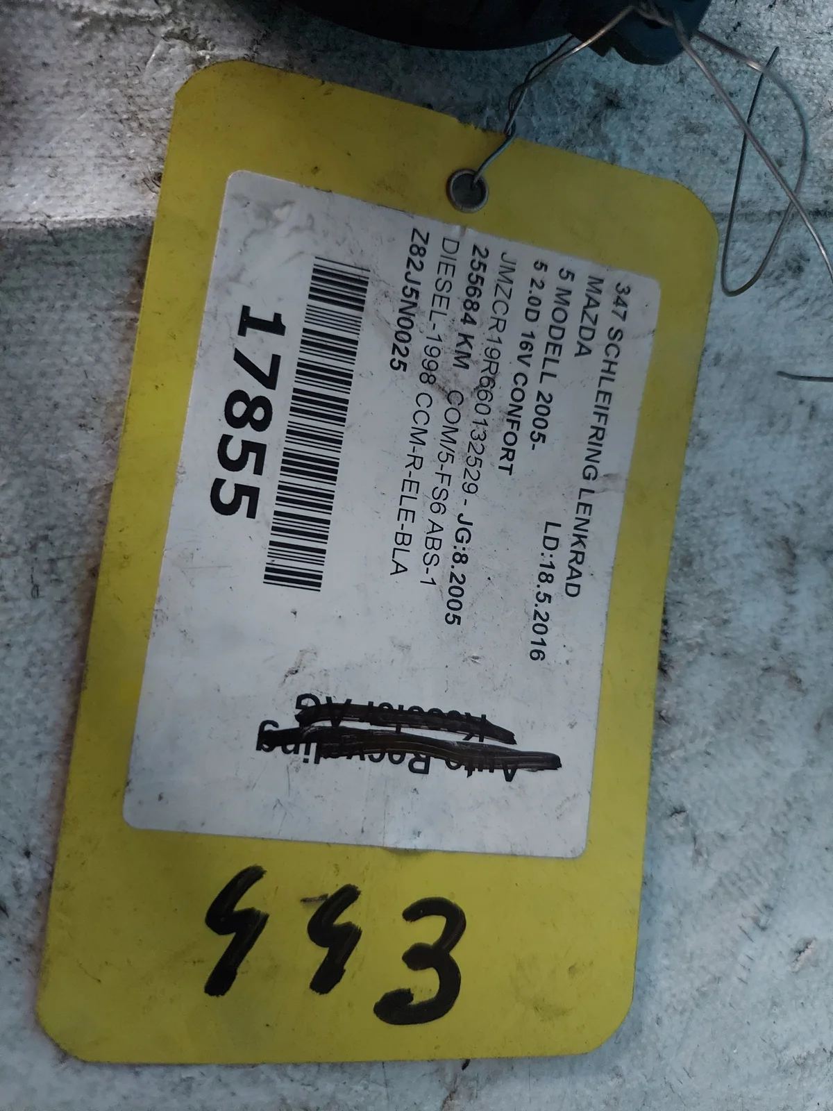 Cinta Airbag Mazda 5 2.0CD Z82.G83 image 5